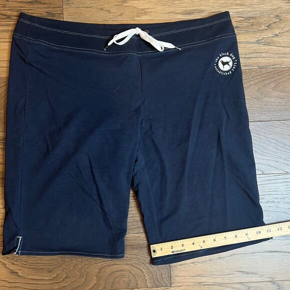The Black Dog Lounge Shorts Navy Blue Casual Comfy Drawstring Waist - Picture 4 of 7